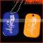 Fashion various colors custom epoxy dog tag with logo printed