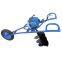 New design hand push type single wheel earth auger ground drill with 2 stroke gas engine