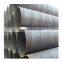 en10219 s355 s355J2H s355JR sprial welded steel pipe for construction materials with black oil painting