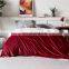 Manufacturer Red Soft Swaddle 100% Microfiber Sherpa Blanket For Winter Fleece