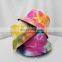 Hot Sale Double-sided Wear Tie Dye Cotton Bucket Cap Blank Jean Fisherman Hat