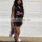 2020 New Arrivals Women Sexy Club Dresses Ladies Letter Printed Mini Party Dresses Women Summer Dresses