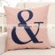 English alphabet  Geometric pattern car sofa bed fashion cushion