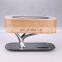 Wooden bedroom Desk Touch Led Wireless Phone Charger Night Lamp With blue Speaker