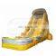 giant yellow commercial pvc outdoor inflatable waterslide for adult