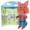 wax crayon wolf character 3D puzzle