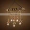 Retro Hand Made Rattan Hanging Light Hemp Rope Pendant Lamp