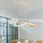 Indoor Modern Home LED Round wood bamboo decorate pendant lamp for dining room