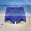 Custom soft feeling 88% polyester 12% spandex blue men sports shorts