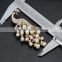 wholsale fashion silver gold crystal rhinestone diamond pearl handmade with chain bee brooch