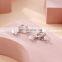 S925 Needle Bling Crystal Butterfly Stud Earrings Women Party Butterfly Earrings For Gifts