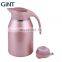 GiNT 1L Simple Design Durable Stainless Steel Outer Glass Inner Coffee Pots for Water