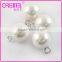 white pearl button with tunnel shank for women's wedding dress