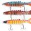 Hot sale lure fish 12cm 24g  dip material 8 section bait sea fishing lure simulation bait