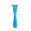 Popular six-layer blade latest design razor fashion factory wholesale rubber handle razor