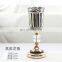 Flower Vases Gold Wedding Small Bud Clear Cheap Luxury Metal Modern Crystal Decoration Nordic Glass Flower Vases For Home Decor