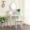 modern wooden dressing table stools mirror with storage