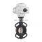 DN50 AC220V Cast Iron Butterfly Clamp Electric Valve with FKM Sealing  butterfly electric valve