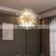 Rectangle Round Snowflake Chandelier Lamp Clear Dandelion Crystal Chandelier Pendant Light