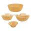 Elegant Design Ideal Wooden Bamboo Serving Bowl For Salad Fruit Candy Handcrafted Home