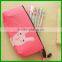 pink pencil case,brand fabric pencil case,unusual pencil cases