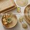 100% Eco-friendly Rattan Chip & Dip Platter woven serving tray, Wicker Fruit tray Wholesale Handwoven