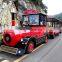 Kids and adult trackless train funny park amusement rides rail and trackless train for sale