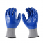 Blue nitrile coated gloves work glove nylon nitrile dipped labor gloves