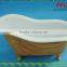 PP Material Special Craft Bathtub Container,plastic Wooden Effect Cosmetic Products Container
