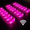 Custom LOGO 4 LED Lights Glow Wristband Light up LED Remote DMX Controlled Bracelets