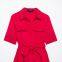 European and American spring new style French waist cinching slimming temperament goddess style shirt and skirt