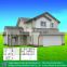modern steel villa/2 story prefab home/prefabricated house design