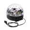 DMX512 3 Colors RGB Crystal Magic Rotating Ball DMX light KTV Party