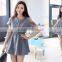 Spring and summer leisure gaberdine retro dress