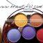 Showy OEM 5 colors plastic cosmetics eyeshadow compact with high quality, waterproof