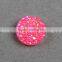 Wholesale round natural pink druzy cabochon beads druzy stone