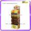 Supermarket Promotion Floor Display corrugated Shelf Stand