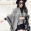 wholesale alibaba New fashion Autumn winter warm wool scarf double sided cashmere shawl Gray Color Big size shawl scarf factory