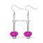 New Arrival Crystal Ball Spiral Dangle Earrings For girl