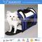 Expandable foldable travel carrier airline approved pet carrier with breathable mesh side door and window