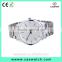 New arrival anti-clockwise quartz watch, stainless steel band concise 3ATM water resistant watch, custom made men's watch