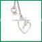 Hollow Heart With Ring Pendant Drop Earrings