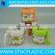 Lidded Jumbl 380ml Clear glass shirodhara coffee Sugar Bowl with Lid & Spoon Condiment Pots