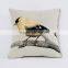 PLUS plain white natural line cushion cover