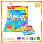 hot selling marine animal cloth soft book ,making in fabric cloth ,first baby book AZO EN71 ROHS 6P