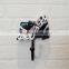 multi-function wrought iron decorative coat hooks wall mounted /fashion design resin wall hooks, coat hooks