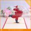 Business Greeting 3d pop up flashing christmas card