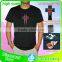 1000designs DJ dance light up and down el shirt/ custom el equalizer panel /music activated led t shirt