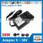 wall plug ac dc power adapter 36v 1a 36w with EU US AU UK plug and approved CCC CE UL FCC GS C-TICK PSE SAA KC BS