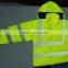 2016 Wholesale Fluorescent Reflective Safety Hi Vis Jacket With 3m Tape winter reflective jacket